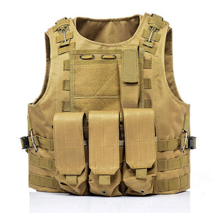 TACPRAC Multi Pockets Outdoor Jungle Wild Combat Tactical Hunting Travel Vest (7975977255169)