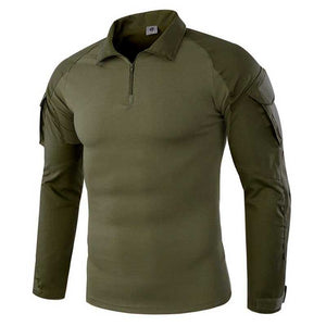 TACPRAC Men's tactical combat T-shirt long sleeve CP camouflage sweatshirt camping hunting mountaineering fishing suit (7975183778049)