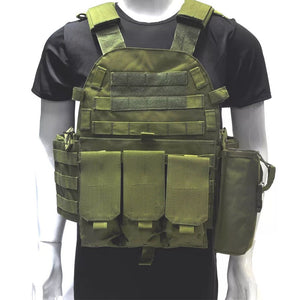 TACPRAC 1009 Five Color Custom Wholesale Green and Black Outdoor Waterproof Multifunction Camouflage Tactical Vest (7975976567041)
