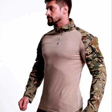 Load image into Gallery viewer, TACPRAC Men&#39;s tactical combat T-shirt long sleeve CP camouflage sweatshirt camping hunting mountaineering fishing suit (7975183778049)