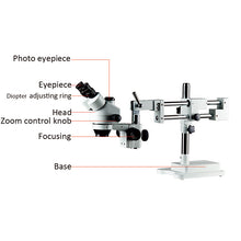 Load image into Gallery viewer, RACTOR OPTICA RO-3590T Trinocular Stereo Microscope (7980302762241)