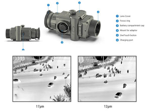 DISCOVER-35 Front-Mounted Thermal Scope with NETD Thermal Imaging Sensor (7974494568705)