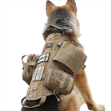 Load image into Gallery viewer, TACPRAC tactical dog clothing nylon explosion-proof outdoor training dog chest strap traction rope (7975981940993)