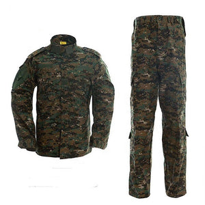 TACPRAC Mens tactical black uniforms green digital camouflage tactical uniform (7975183548673)