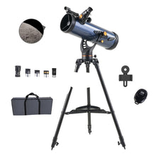 Load image into Gallery viewer, UNISTAR Telescope astronomical 114/1000 Professional Astronomical Reflector Telescope German Technology Scope AZ114 (114-1000) (7979621351681)