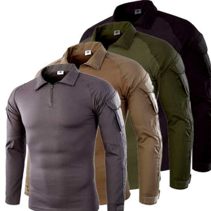TACPRAC Men's tactical combat T-shirt long sleeve CP camouflage sweatshirt camping hunting mountaineering fishing suit (7975183778049)