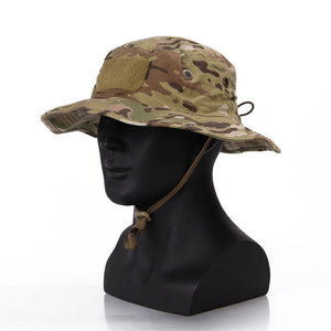 TACPRAC Tactical Hiking Climbing Bucket Hat Outdoor Sport Camouflage Boonie Hat Jungle Hat (7975982235905)