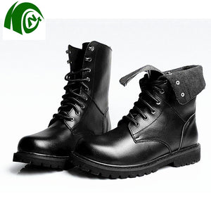 TACPRAC S3 Tactical Shoes Waterproof for Men Boots Black Protective Equipment Combat Boots High Ankle Oily Leather Veg Tan Leather Kango (7975180992769)
