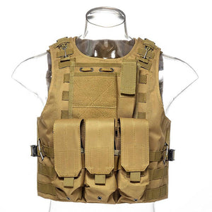 TACPRAC Multi Pockets Outdoor Jungle Wild Combat Tactical Hunting Travel Vest (7975977255169)