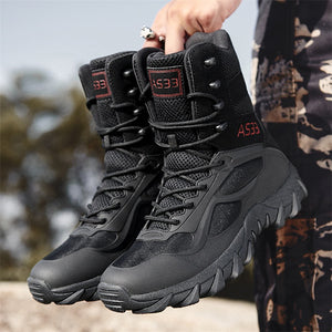 TACPRAC Sturdyarmor ODM Chile High-ankle Waterproof Wear Resistant Cross-border Sand Tactical Boots with side zipper (7975181254913)