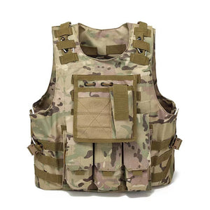 TACPRAC Waterproof custom outdoor hunting shooting vest tactical vest oxford fabric Assault combat vest (7975975911681)