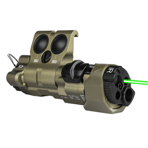 INSIGNIA Metal Version Red/Green/Blue Laser+IR+IR illumination Tactical Flashlight modular Laser Aiming Device VIS (7974752780545)