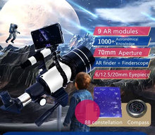 Load image into Gallery viewer, STARGAZER S-3070T Aperture Ar Space Telescope and Finderscope (7980005359873)