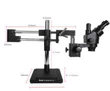 Load image into Gallery viewer, RACTOR OPTICA RO-STL2 Double Arm Stereo Large Bracket Microscope (7978208493825)