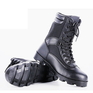 TACPRAC combat research water-proof steel toe tactical boots in black (7975179419905)