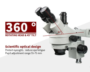 RACTOR OPTICA RO-35T Industrial Stereo Microscope with Digital Camera (7980455887105)