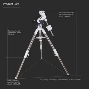 Telescope Equatorial Mount 2 inch steel Tripod (7975875313921)