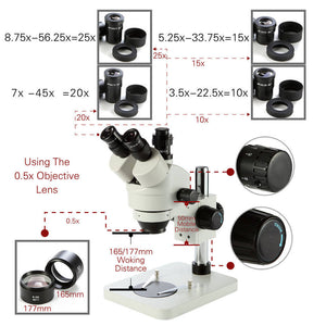 RACTOR OPTICA RO-01 Trinocular Optical Camera Microscope (7980256493825)