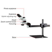 Load image into Gallery viewer, RACTOR OPTICA RO-STL8 7X-45X Body Vision Microscope (7980376948993)