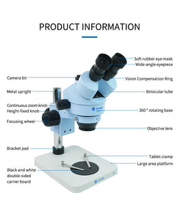 RACTOR OPTICA RO-45-B1 Trinocular HD Stereo Microscope (7980266225921)