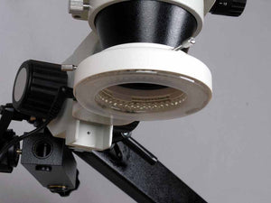 Ractor Optica RO-144S Trinocular Arm Pillar Clamp Zoom Stereo Microscope (7978218455297)