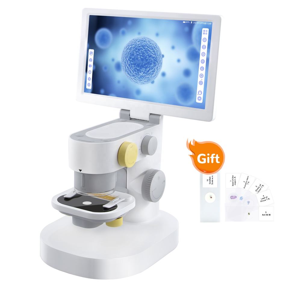 Ractor Optica New RO-T1 9 Inch Stereo Trinocular Touch Screen Biological Microscope (7977847685377)